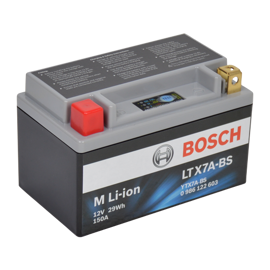 Bosch MC Lithiumbatteri LTX7A-BS 12volt 2,4Ah +pol til venstre